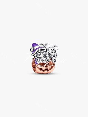 Disney Mickey Mouse & Minnie Mouse Halloween Pumpkin Charm
